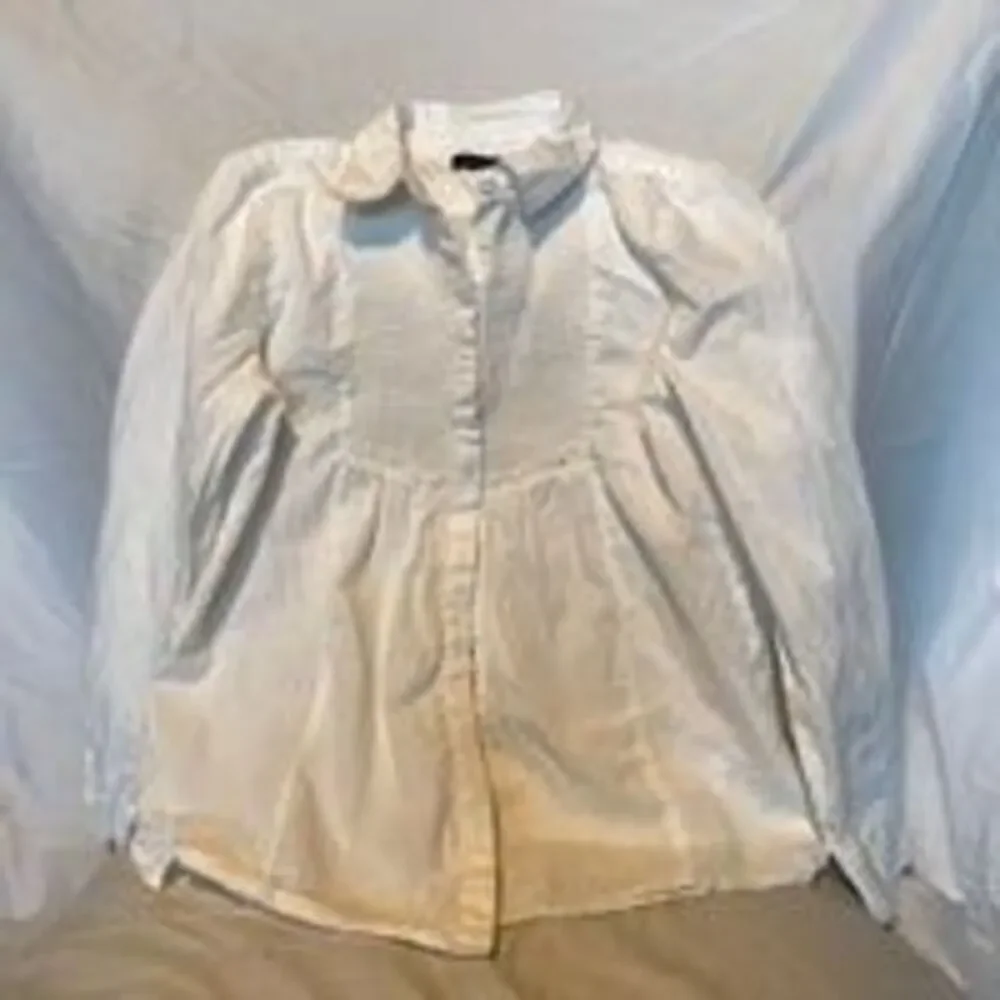 White Tommy Hilfiger Girls Button Shirt